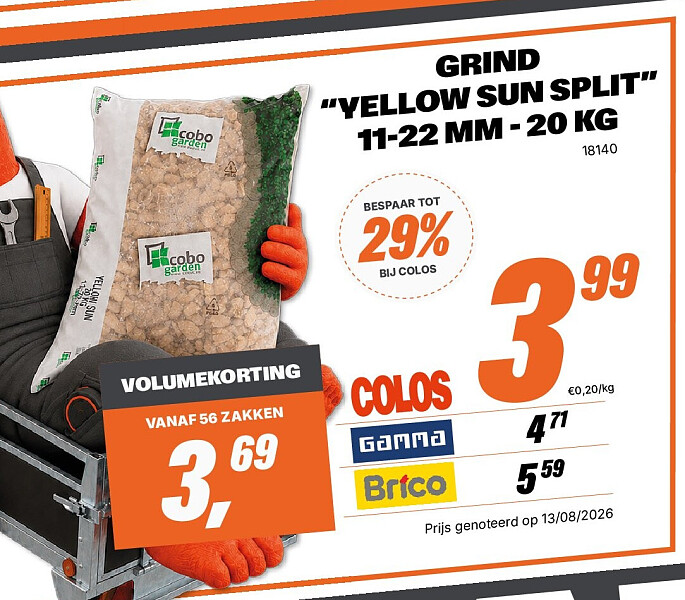GRIND “YELLOW SUN SPLIT” 11-22 MM - 20 KG