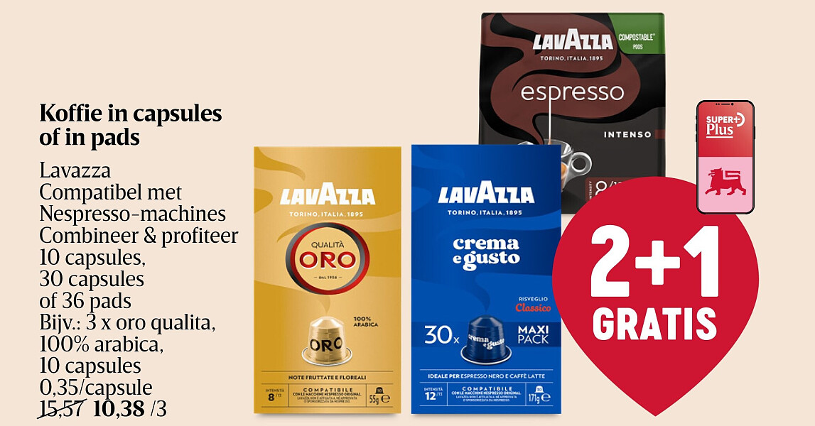 Koffie in capsules of in pads