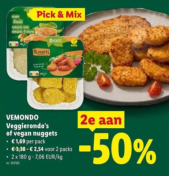 Veggierondo's of vegan nuggets