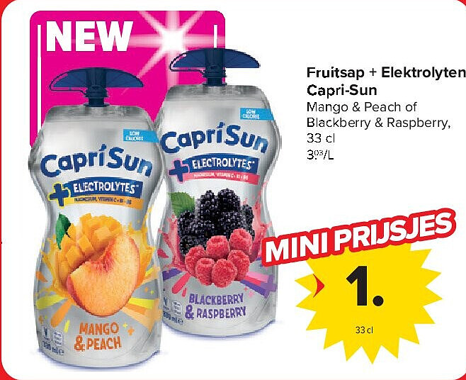 Fruitsap + Elektrolyten Capri-Sun