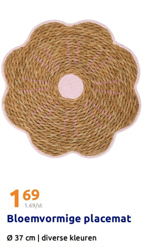 Bloemvormige placemat