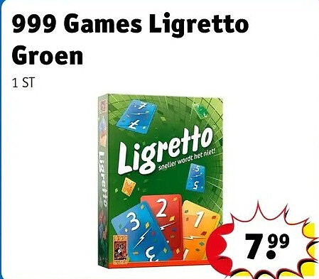 999 Games Ligretto Groen