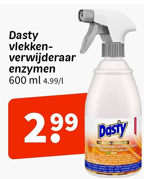 Dasty vlekkenverwijderaar enzymen