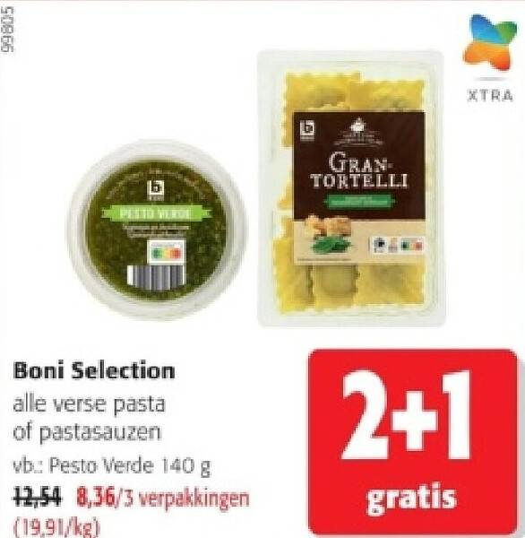 Boni Selection alle verse pasta of pastasauzen