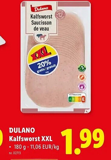 Kalfsworst XXL
