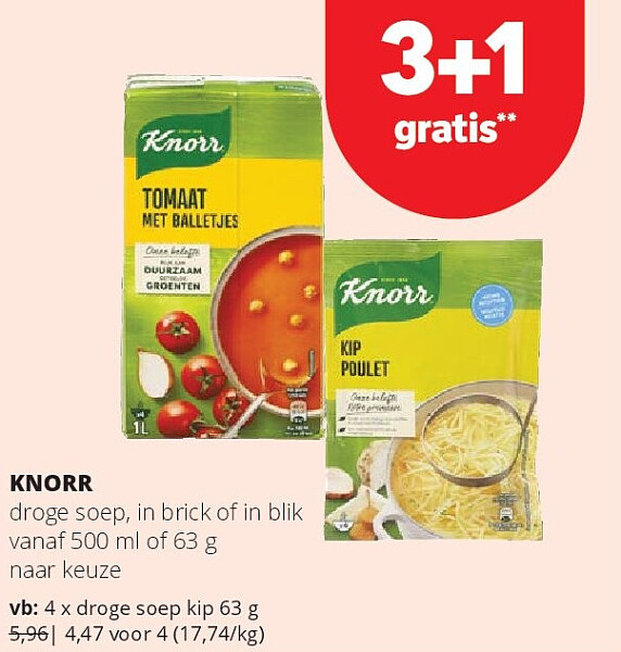 KNORR droge soep