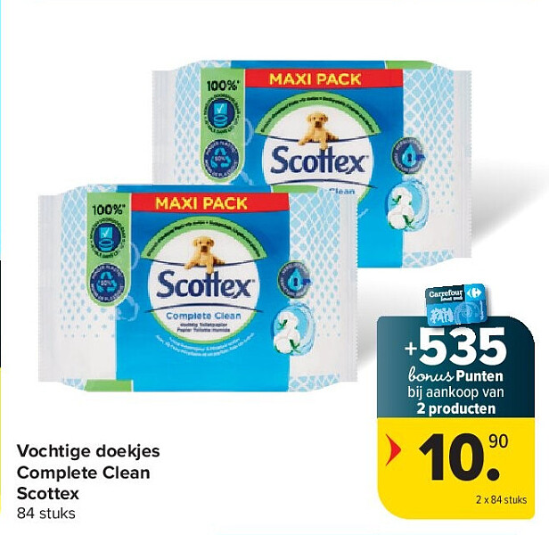 Vochtige doekjes Complete Clean Scottex