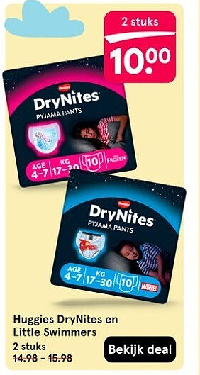 Huggies DryNites en Little Swimmers