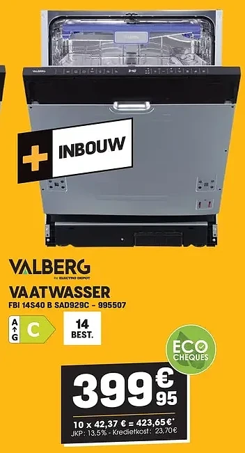 Valberg VAATWASSER FBI 14S40 B SAD929C