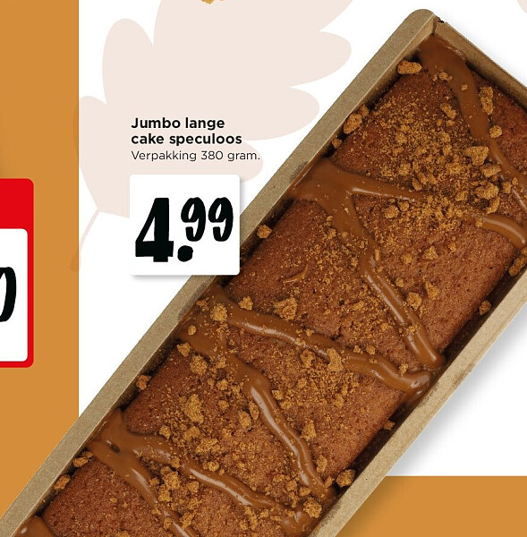 Jumbo lange cake speculoos
