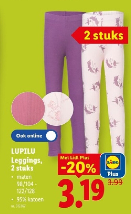 Leggings, 2 stuks