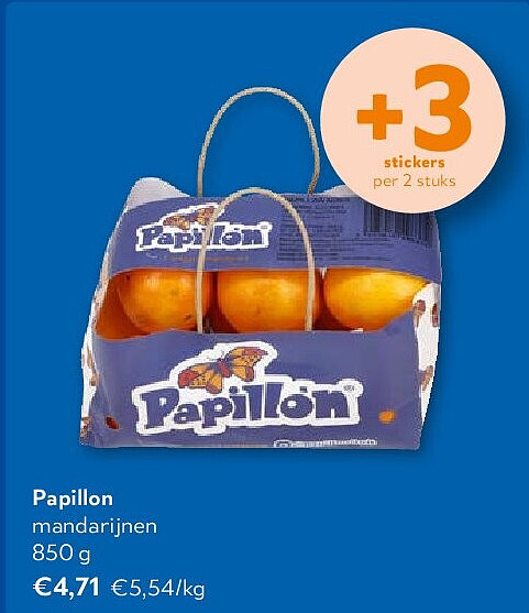 Papillon mandarijnen 850 g