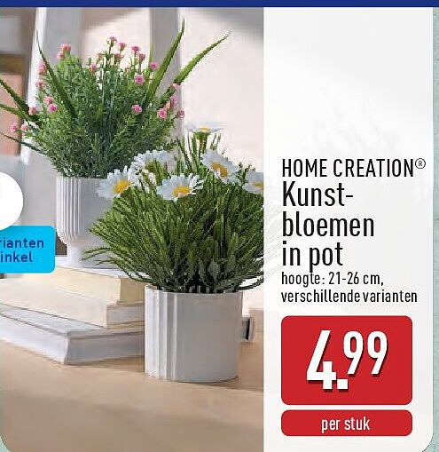 Kunstbloemen inpot