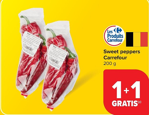 Sweet peppers Carrefour 200 g