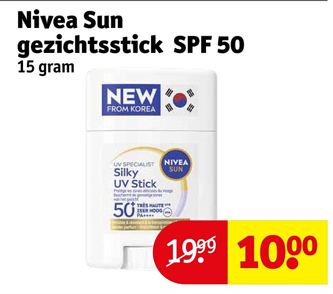 Nivea Sun gezichtsstick SPF 50