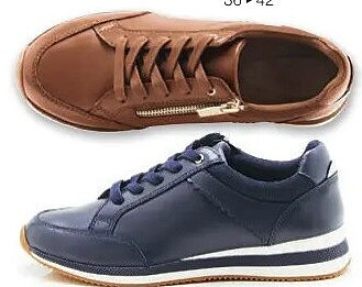 K. Sneaker met gekartelde afwerking