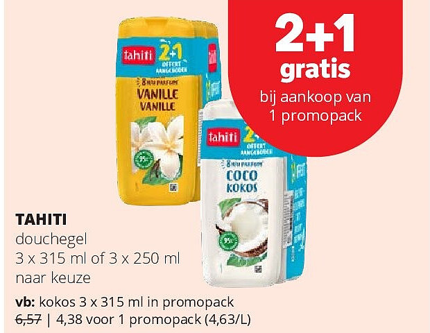 TAHITI kokos 3 x 315 ml in promopack