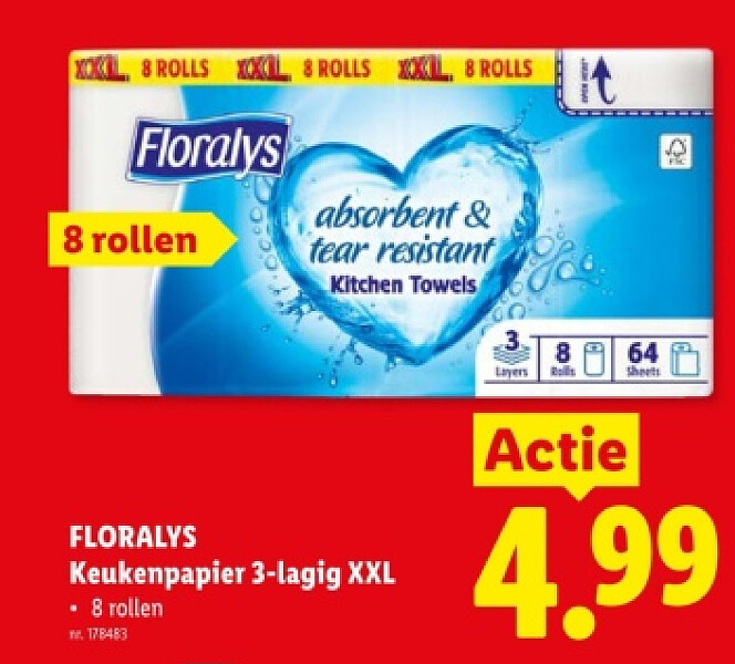 Keukenpapier 3-lagig XXL