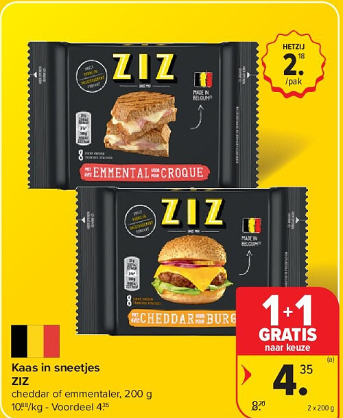 Kaas in sneetjes ZIZ