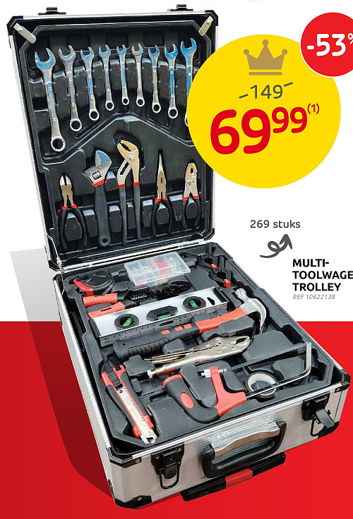 Multi-toolwagen trolley 269 stuks