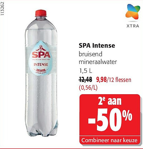 SPA Intense bruisend mineraalwater 1,5 L