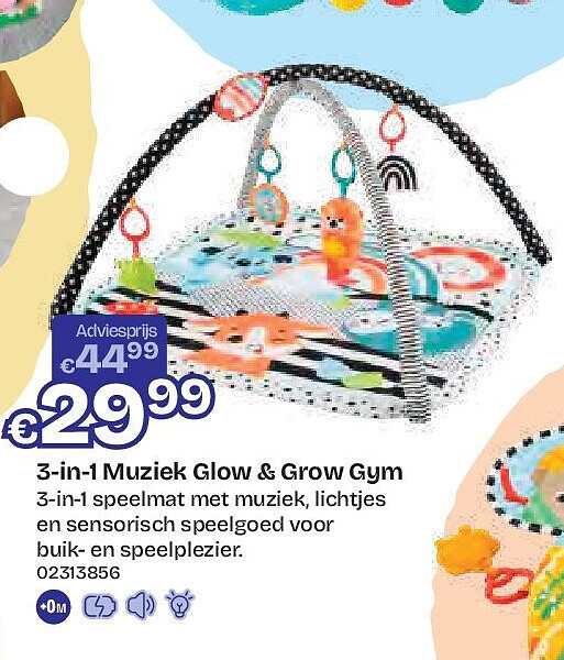 3-in-1 Muziek Glow & Grow Gym