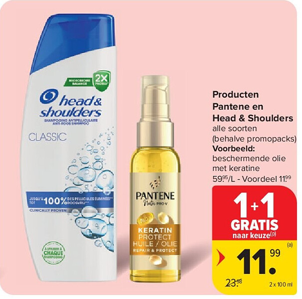 Producten Pantene en Head & Shoulders