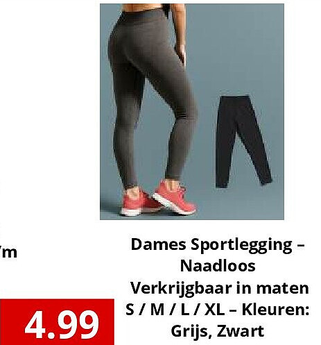 Dames Sportlegging – Naadloos Verkrijgbaar in maten
