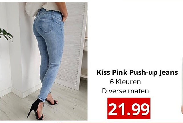 Kiss Pink Push-up Jeans