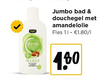 Jumbo bad & douchegel met amandelolie