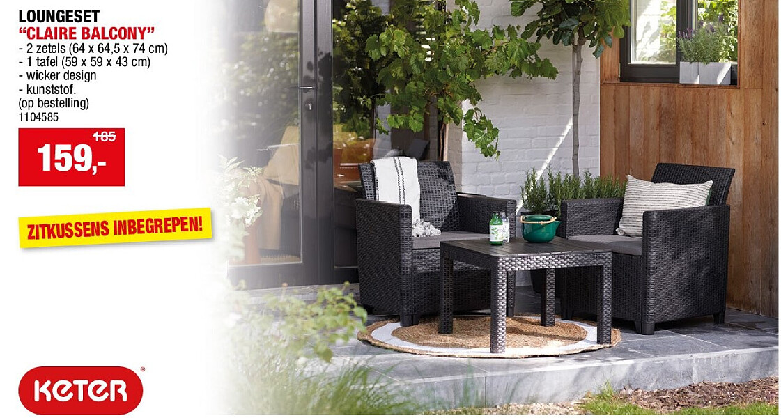 LOUNGESET “CLAIRE BALCONY”