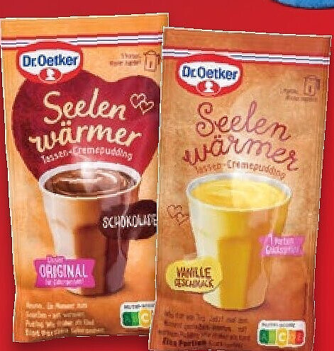 Dr. Oetker Seelenwärmer Tassen-Cremepudding oder -Milchreis