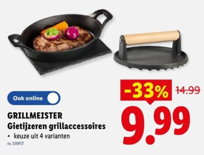 Gietijzeren grillaccessoires