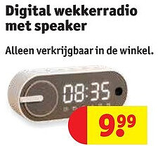 Digital wekkerradio met speaker