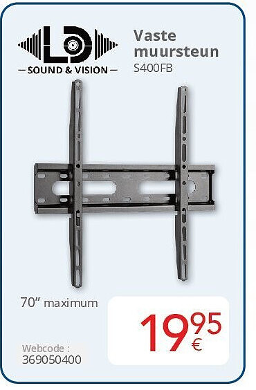 Vaste muursteun S400FB
