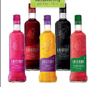 Eristoff Red, Black, Pink, Passion Fruit, Watermelon 18%