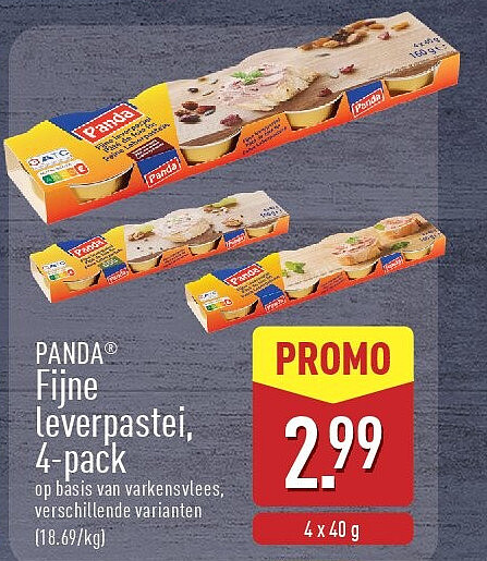 Fijne leverpastei, 4-pack