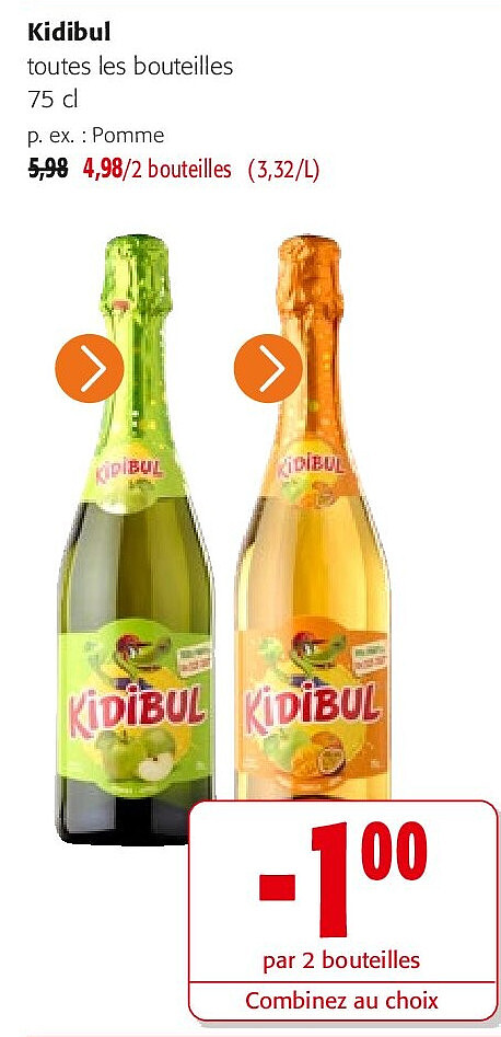Kidibul toutes les bouteilles 75 cl