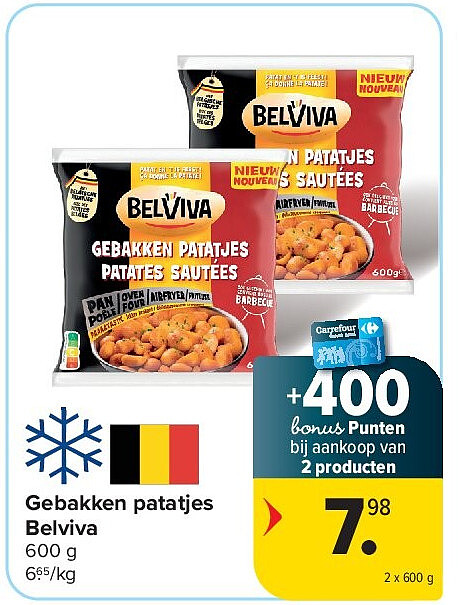 Gebakken patatjes Belviva