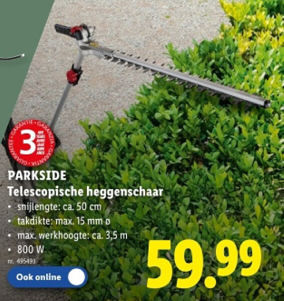 Telescopische heggenschaar