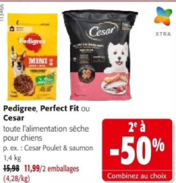 Pedigree, Perfect Fit ou Cesar