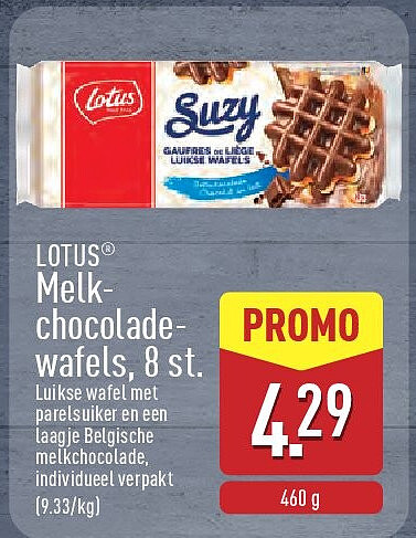 Melk­ chocolade­ wafels, 8st.