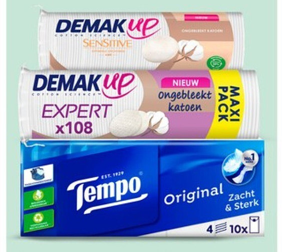 Demak’Up Duo+ wattenschijfjes 108 stuks