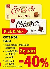 CÔTE D'OR Tablet