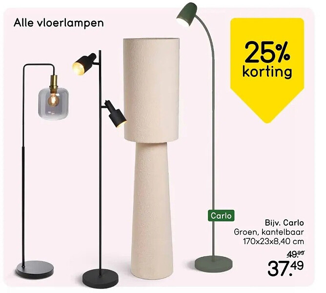 Carlo vloerlamp