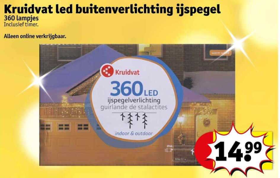 Kruidvat led buitenverlichting ijspegel