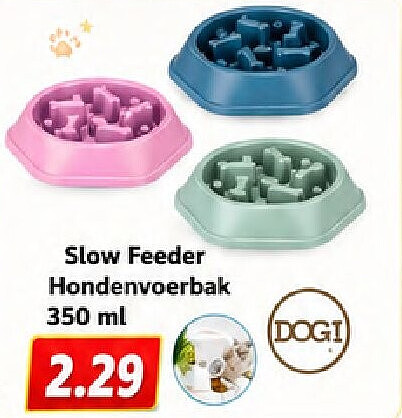 Slow Feeder Hondenvoerbak 350 ml