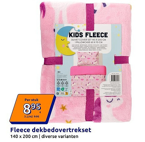 Fleece dekbedovertrekset