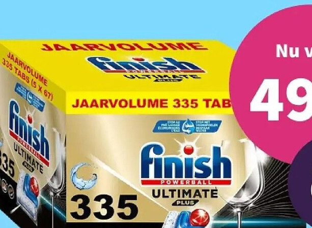 Finish vaatwastabletten Ultimate Plus Fresh 335 stuks