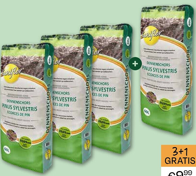 Saniflor boomschors 60L - 15/25mm